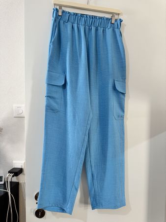 Pantalon cargo Marwa bleu taille L bon état général