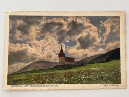 Alte Postkarte Frauenkirch Davos, J. Gaberell, 5772