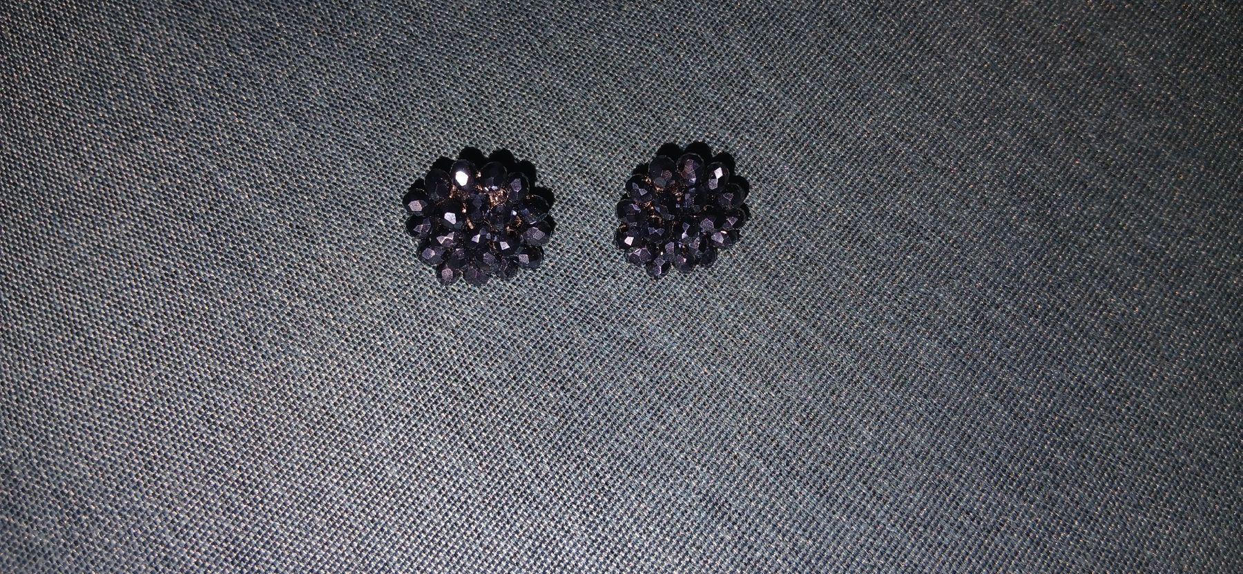 Orecchini pendenti & Orecchini a lobo: Blumen Ohrringe dunkelblau – Usato da Bettingen venduto da z_nina11 1