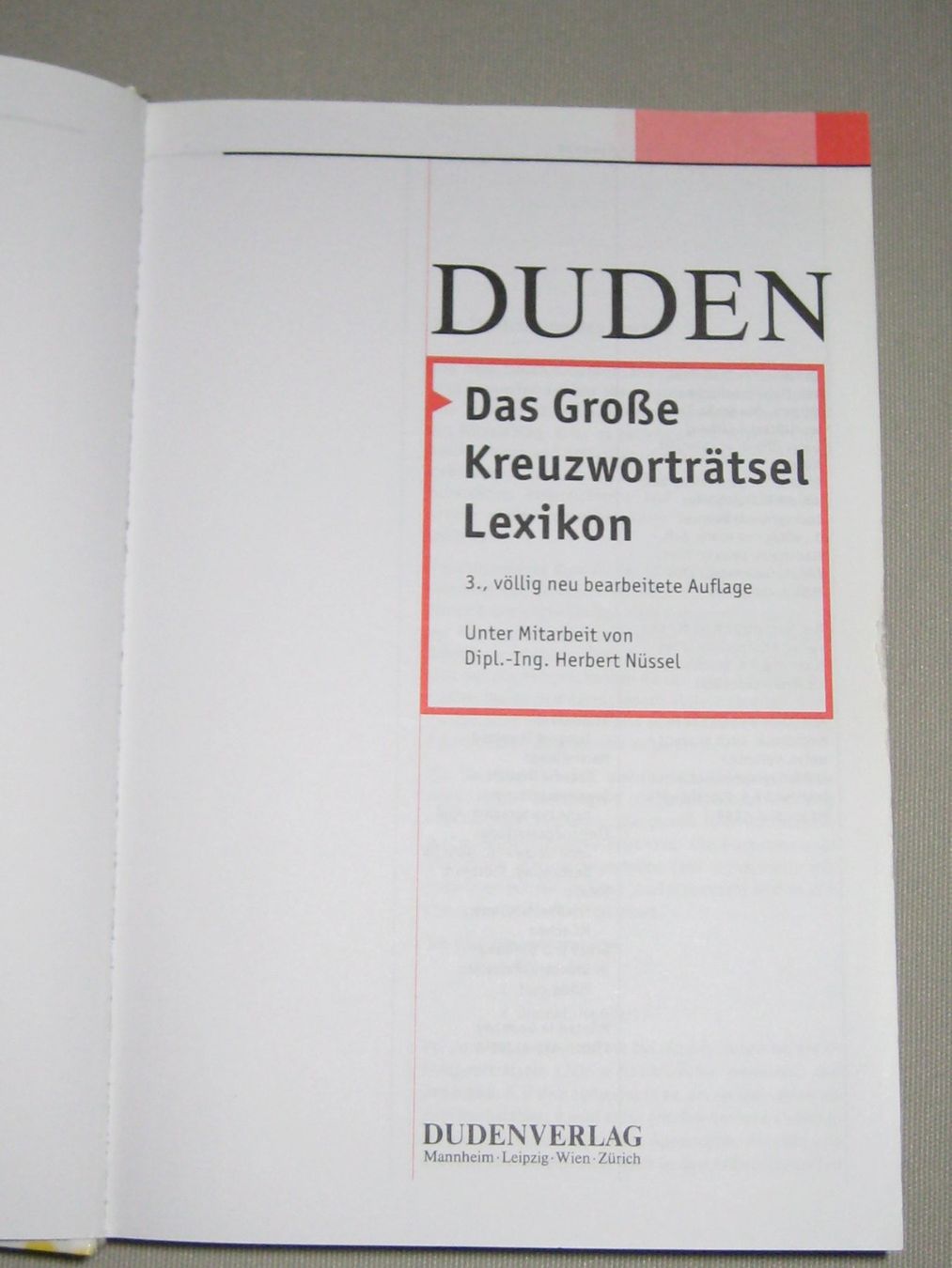 Bücher: Duden – Gebraucht aus Neftenbach von Werthe 1