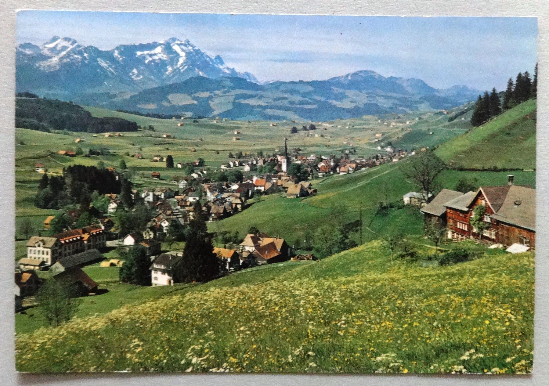 Cartoline postali: Gais, App., Blick auf Säntis – Difettoso da Fétigny venduto da Billy2miny