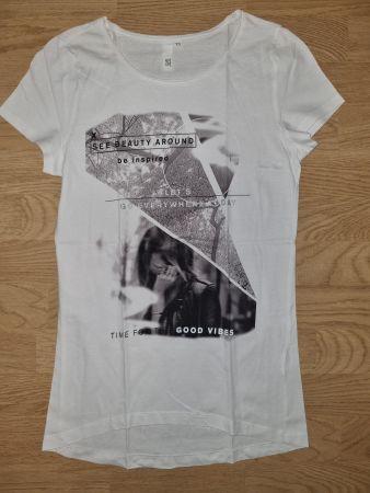 T-Shirt XS von S. Oliver weiss mit Print