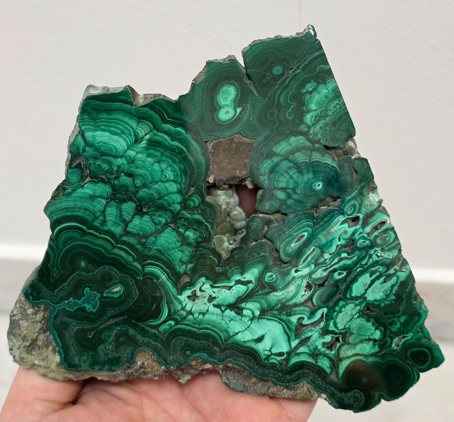 Mineralien & Heilsteine: Malachit Scheibe E 368g – Neu und originalverpackt aus Matzingen von Shay_Crystalz