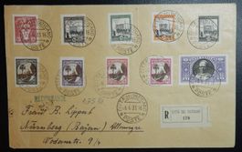 Vatikan Kat. 21-30 gest. auf Brief von 1933