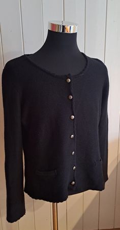 Strickjacke mit Baumwolle Gr. 42