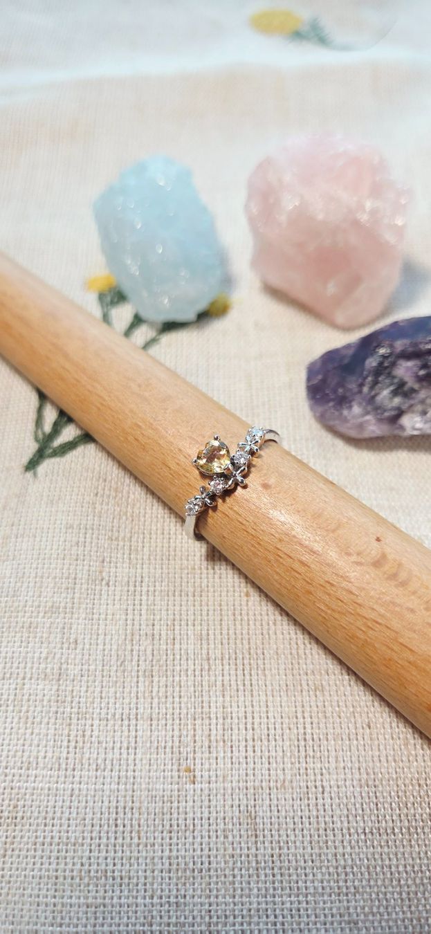 Anelli: NEW - S925 Citrine Ring (Adjustable) – Nuovo (secondo la descrizione) da Zürich venduto da cin_wcf6 4