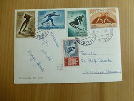 San Marino Ansichtskarte, nach Schlüchsee ( D ) 1957