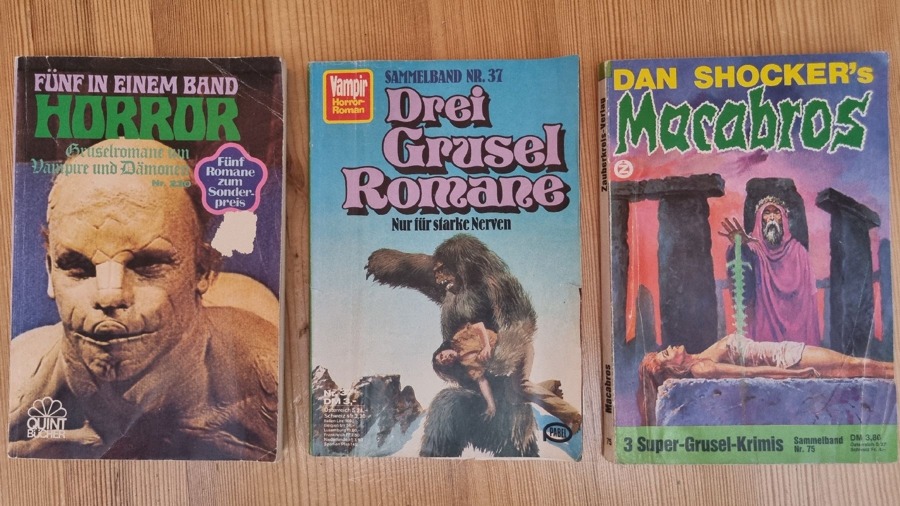 Libri: 3 Sammelbände "Horror" Romane  – Usato da Moosseedorf venduto da wau69