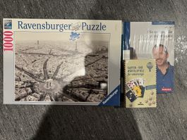 Ravensburger Puzzle Paris 1000 Teile & Kartenspiele! (Neu)