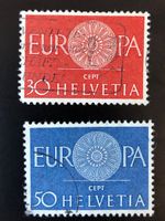 CH1960 EUROPA oblitérés - Zu 373-374