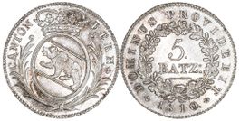Bern Kanton 5 Batzen von 1810 (Stempelglanz)