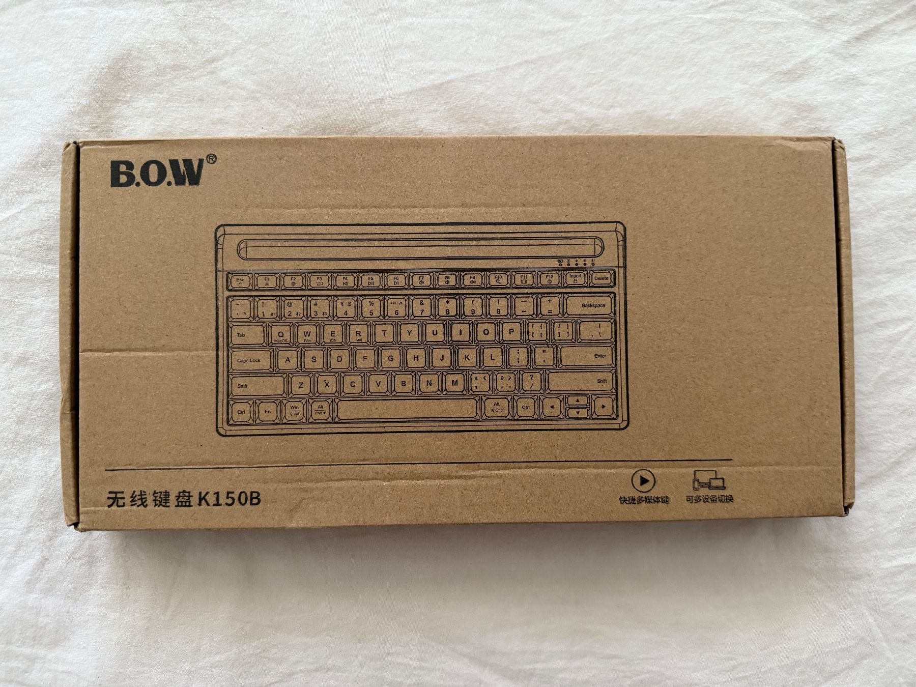 Tastiere: BOW BT Multi-Device Wireless Keyboard with Phone/Tablet Slot – Nuovo e nell'imballaggio originale da Belmont-Lausanne venduto da HausPopCharm 3