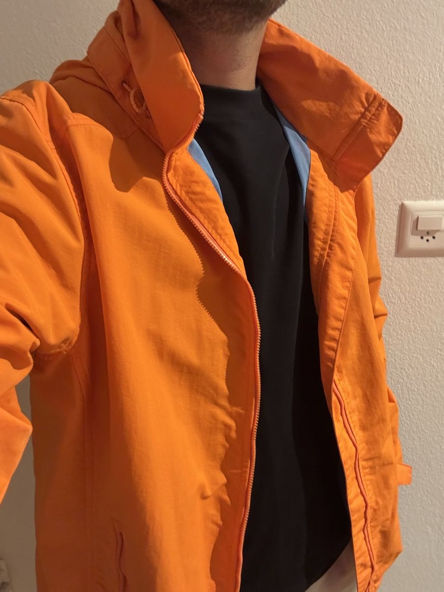 Giacche: Veste orange à capuche Lands' End, taille L – Usato da GENÈVE venduto da Gaasss 3