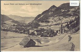 Kurort Flühli mit Rothorn und Schrattenfluh