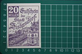 currency voucher austria zisterdorf 20 heller 1920