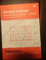 Saane/Sarine Blatt 36 Landeskarte der Schweiz 1:100'000 !