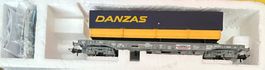 H0/DC Roco 9906 Hupac Taschenwagen Danzas in OVP