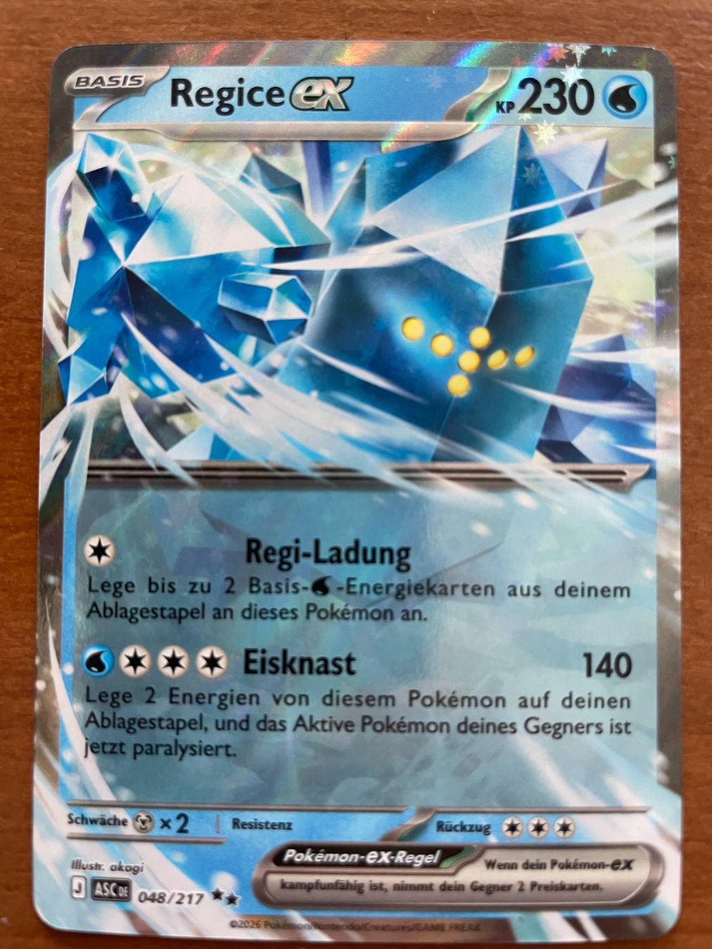 Pokémon Carte collezionabili: Pokemon Regice eX (Versand gratis) – Nuovo (secondo la descrizione) da Chur venduto da Angerson