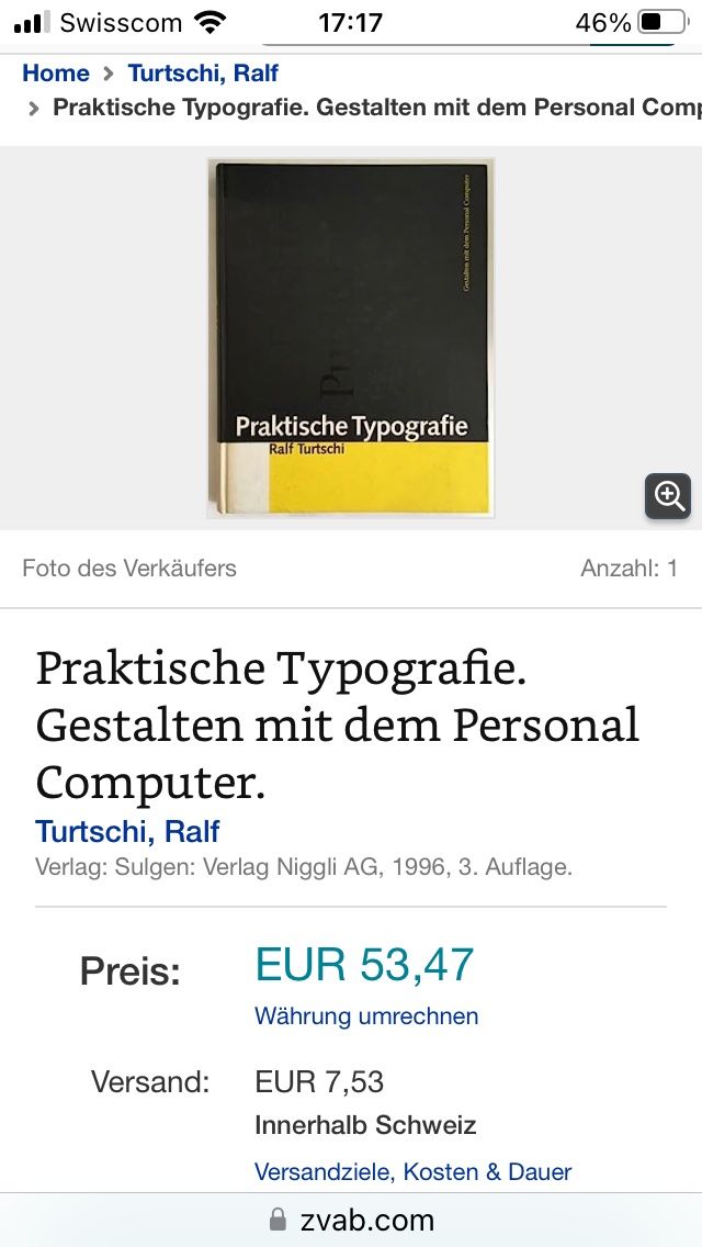 Libri: Praktische Typografie Buch – Usato da Eglisau venduto da Vidal_sosun 8