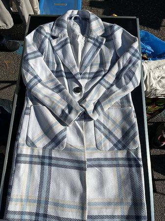 Manteau à carreaux