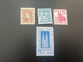 Deutschland  BIZONE AM Postmarken 62-65 * (4798)