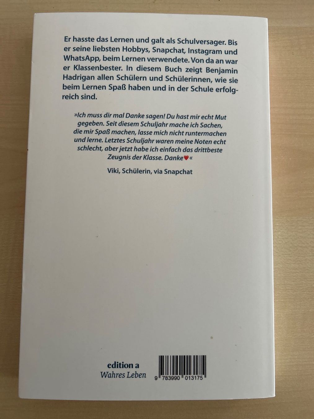 Libri: #Lernsieg, Hadrigan,  lernen mit Snapchat, Instagram, ... – Usato da Aarau venduto da R-O-G-E-R 1
