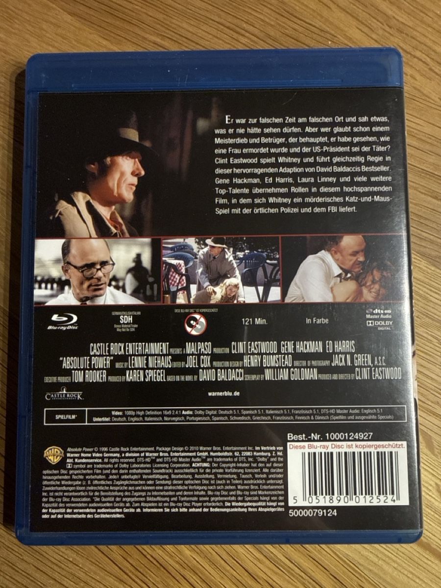 Tutti i DVDs: Abolute Power -Bluray – Usato da Münsingen venduto da Sim2977 1