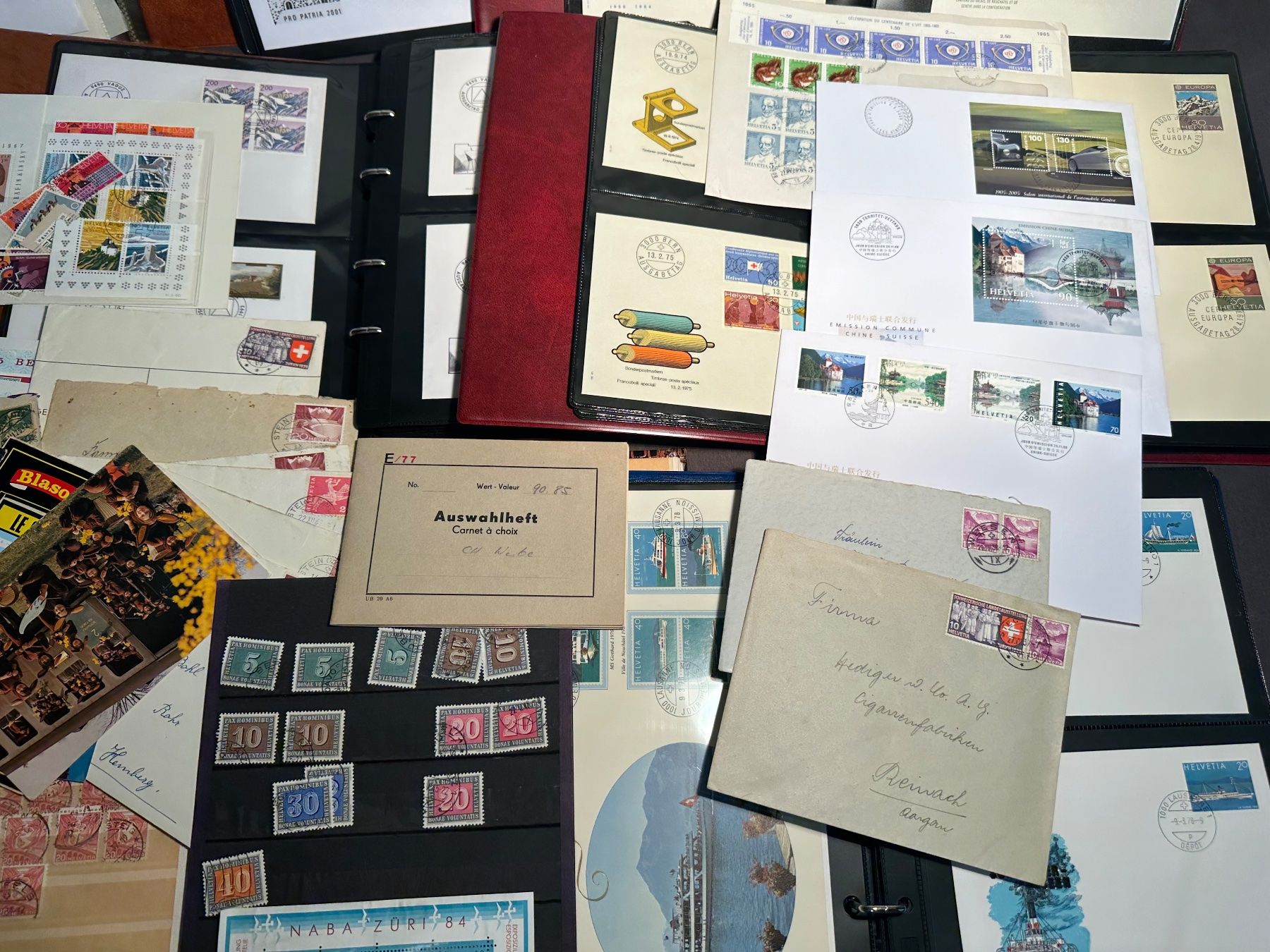 Tutti i francobolli: Briefmarkensammlung Schweiz - Auflösung – Usato da Stettfurt venduto da 2442 3