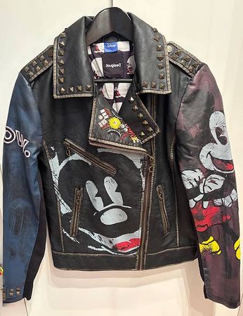 Veste Desigual x Disney Mickey Mouse, taille 36, effet cuir