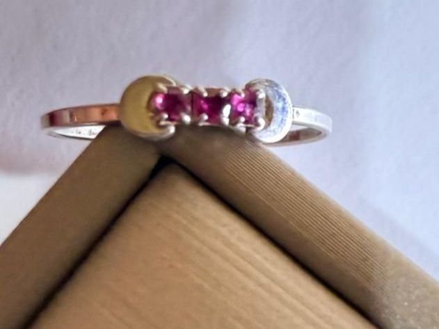 Anelli: Silberring mit Rubinen, Vintage Schmuck 800er – Usato da St. Gallen venduto da GIULESGG 3