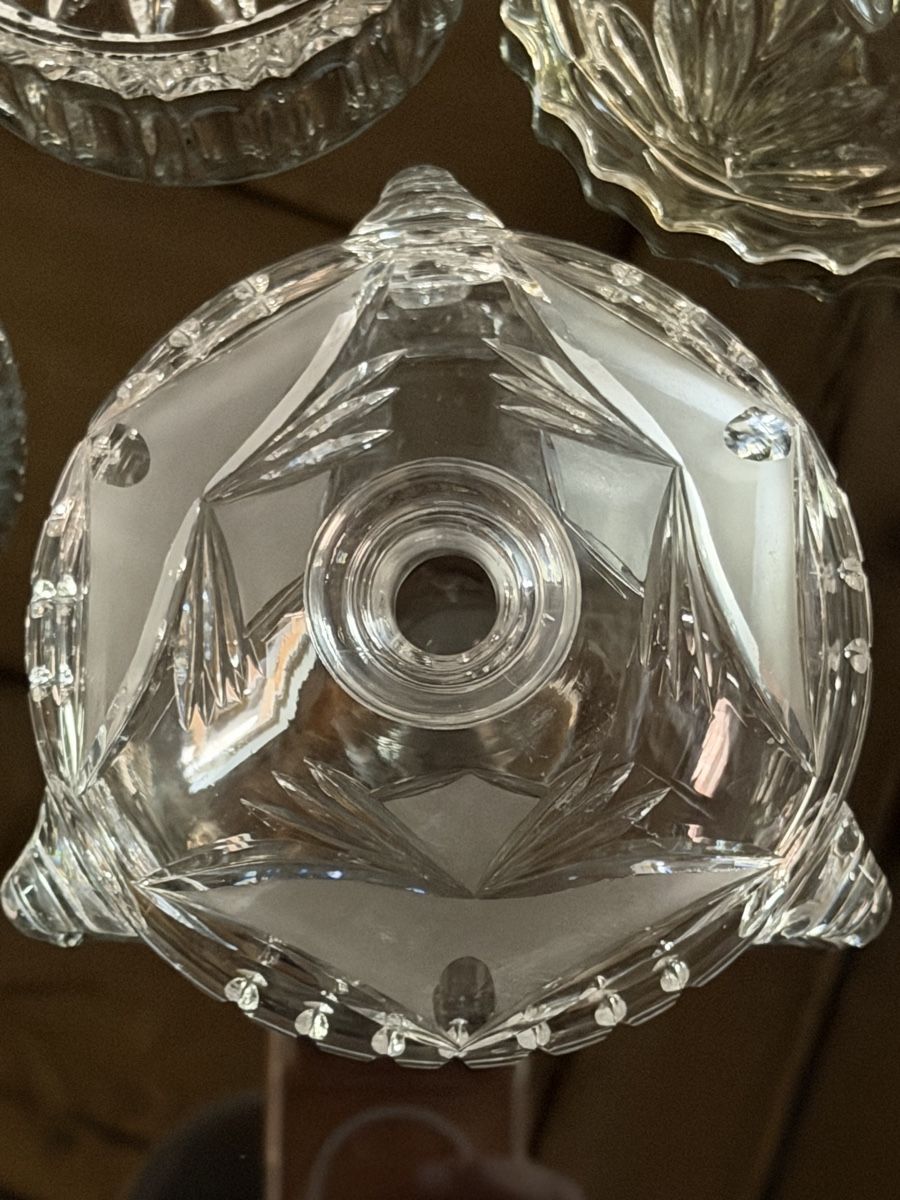 Karaffen: Echte Kristall Karaffe,Vase & Schale  – Neu (gemäss Beschreibung) aus Wettingen von rog_fhz5 6