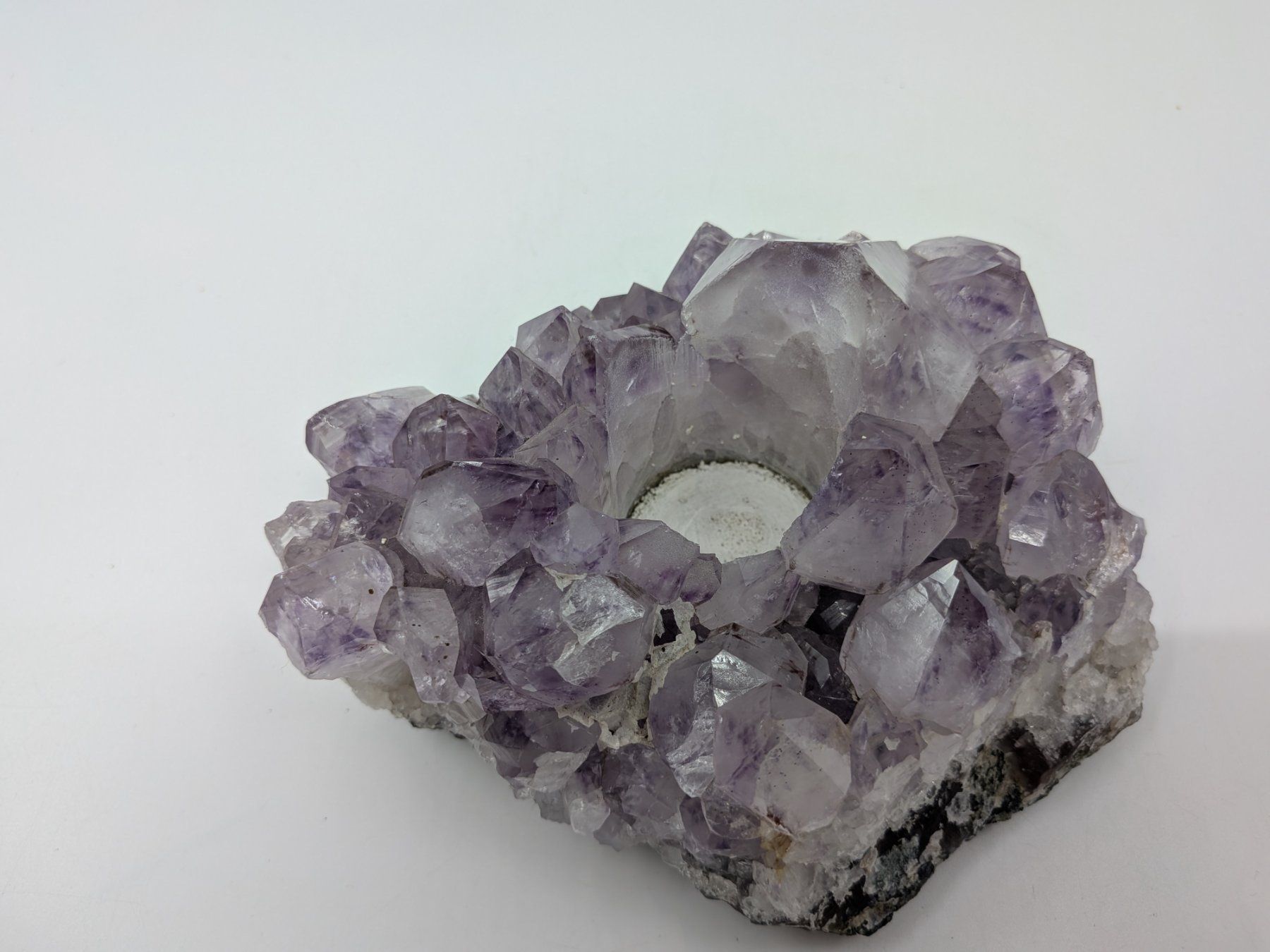 Mineralien & Heilsteine: Amethyst mit Loch für Teelicht – Gebraucht aus Emmen von magelan 3