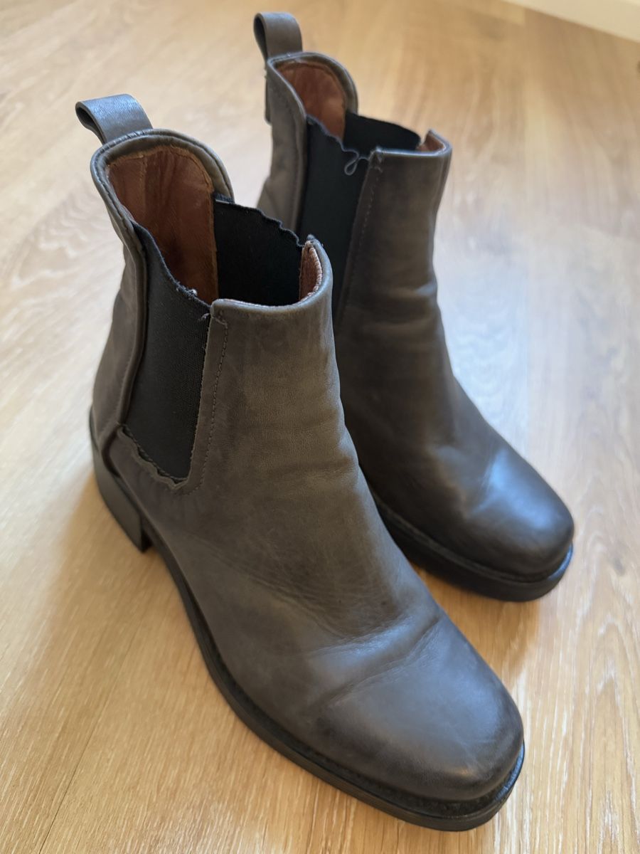 Mjus Scarpe da donna: Bottines cuir gris Mjus, p.38 – Usato da Tavannes venduto da Thriftshop