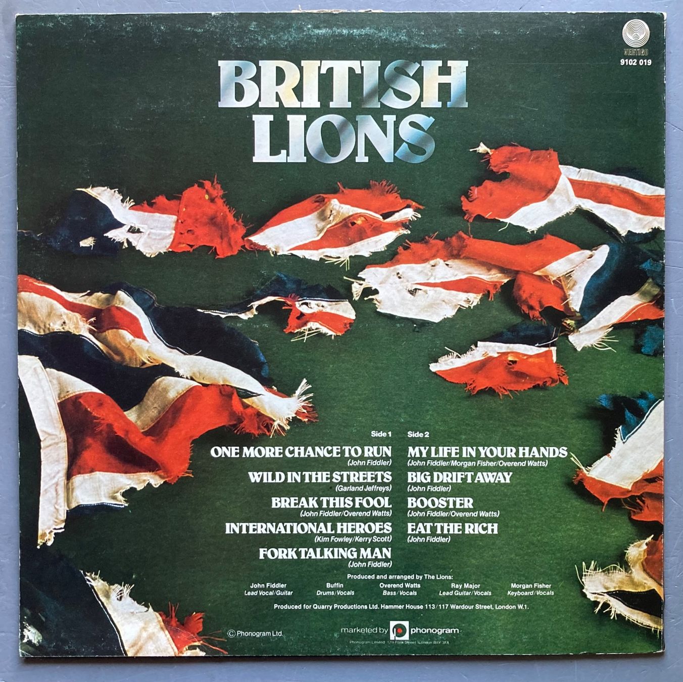 Dischi in vinile: BRITISH LIONS - BRITISH LIONS – Usato da Poliez-Pittet venduto da Newtown-Records 1