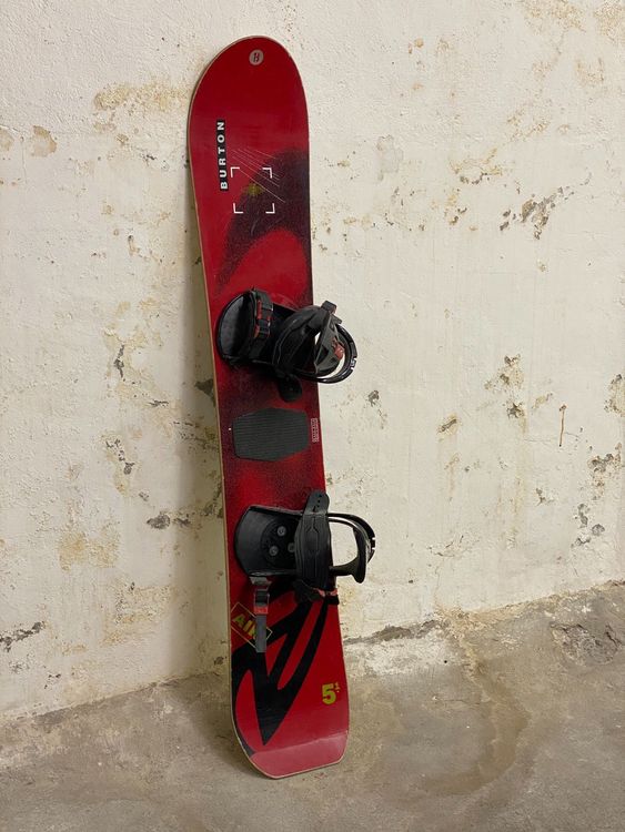 Used Burton Air 158CM Vintage Snowboard W/ Burton Bindings