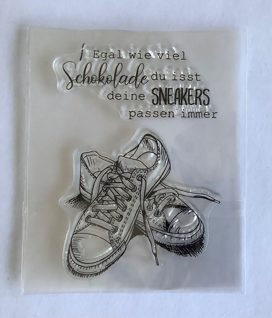 Timbri: Clear Stamp Schuh Sneakers Silikon Stempel Silikonstempel – Nuovo (secondo la descrizione) da Meyrin venduto da laservette99
