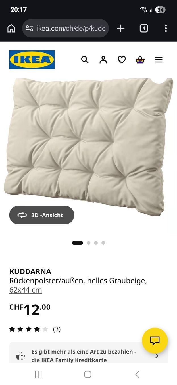 Ikea Cuscini: Sitzkissen Hellblau 4er Set – Usato da Samstagern venduto da 79mace21 3