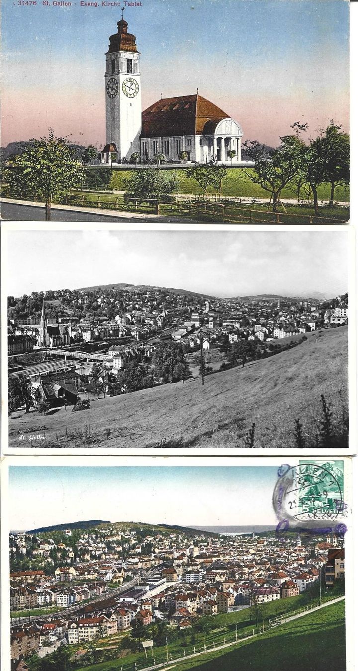 Cartoline postali: AK  St.Gallen  6x – Usato da Appenzell venduto da mai25 1
