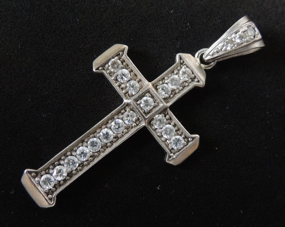 MILACOLATO 925 Silber Kreuz Anhänger - Jesus Kette Für Männer Und Damen