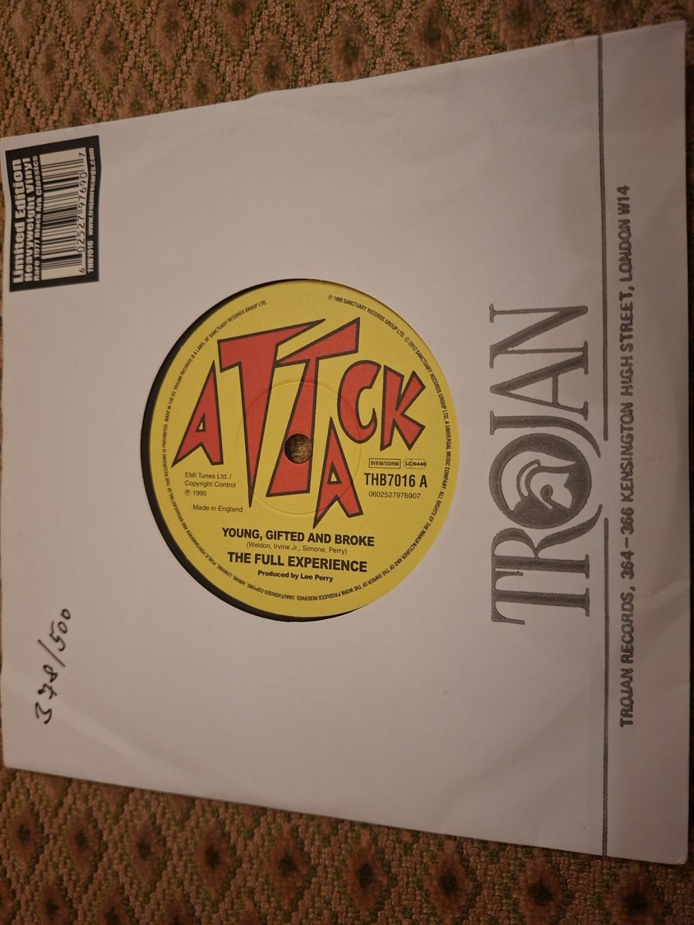 Dischi in vinile: Reggae 7" - Full Experience - Can't See You - Lee Perry – Usato da Bernex venduto da Wannabehasbeen01