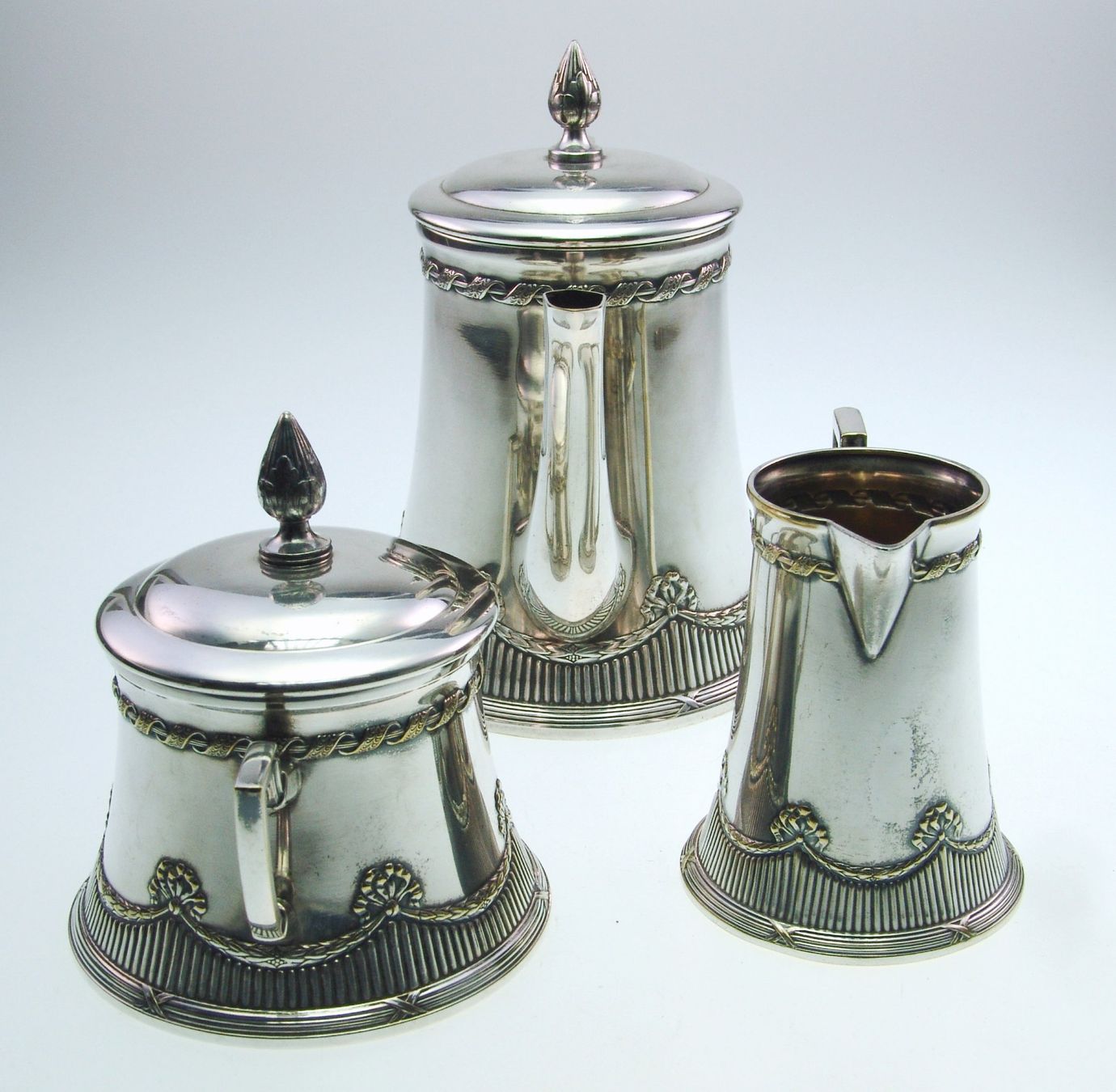 WMF Set di piatti: WMF Kaffee - Servier Set versibert jugendstil Straussenpunze – Usato da Langenthal venduto da TolleGeschenke2026 2