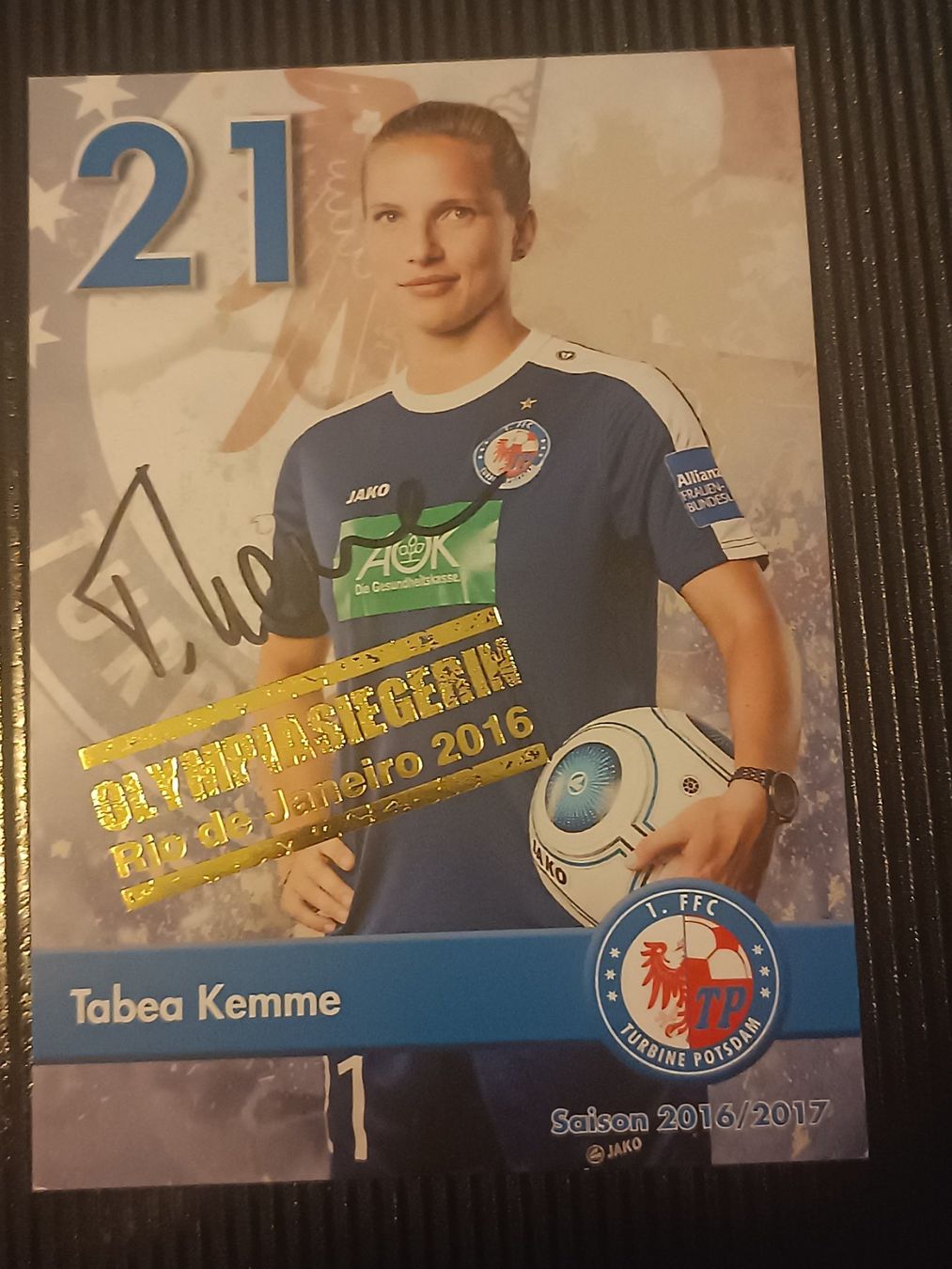 Autographes: Tabea Kemne - handsigniert - Olympia Gold – D'occasion à Menziken par Artographs