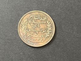 Münze Tunesien 5 Centimes 1914 A