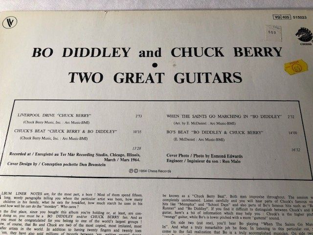 Dischi in vinile: Bo Diddley & Chuck Berry – Usato da Aarwangen venduto da Jukebox3 3