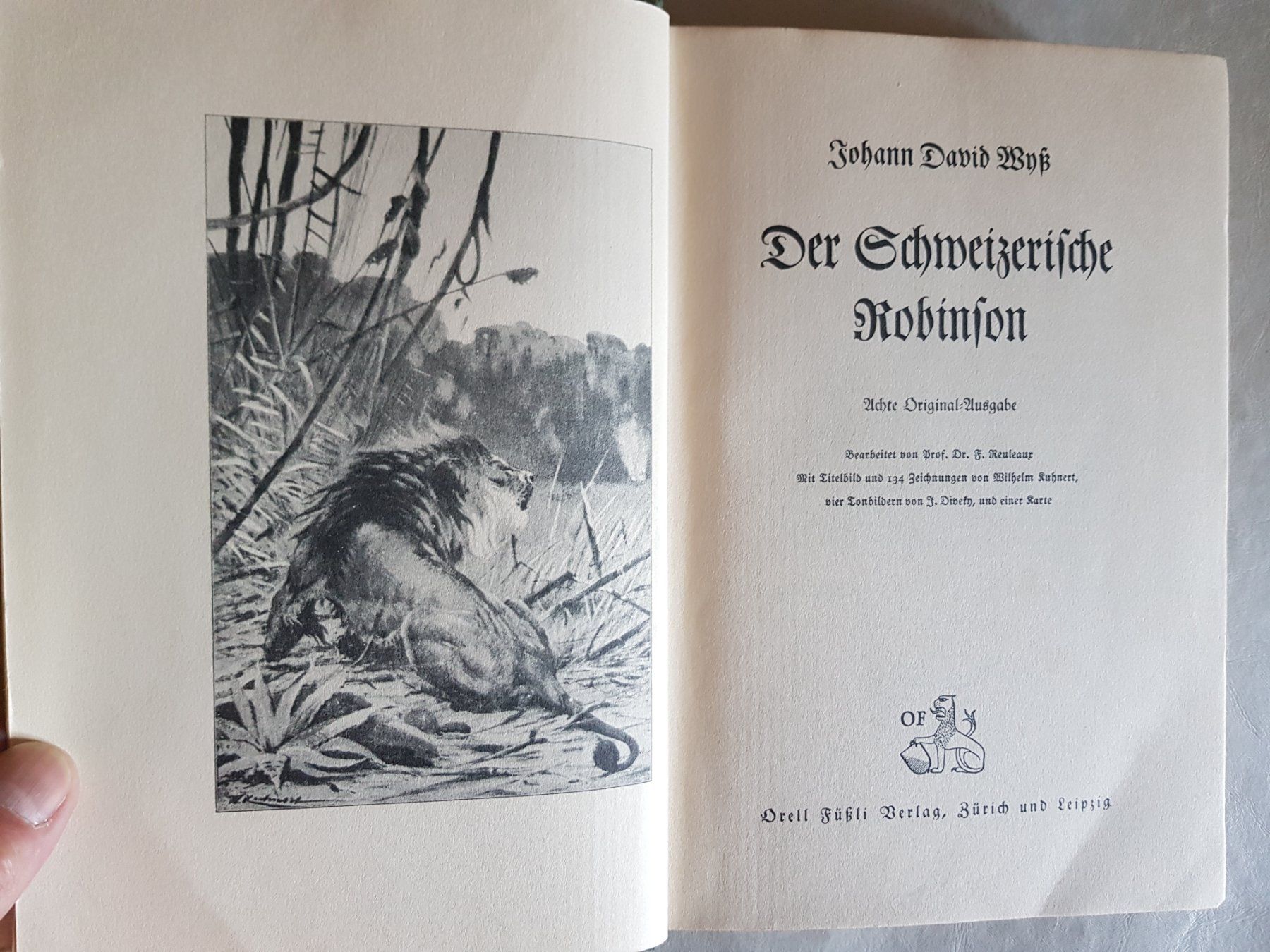 Bücher: Der Schweizerische Robinson - J.D.Wyss - 1934 – Gebraucht aus Walterswil BE von Lonitti 1