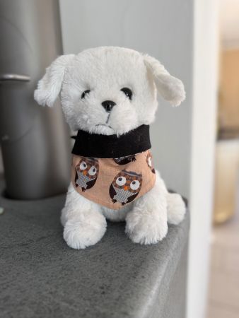 Halstuch Bandana für einen kleinen Hund - Eule