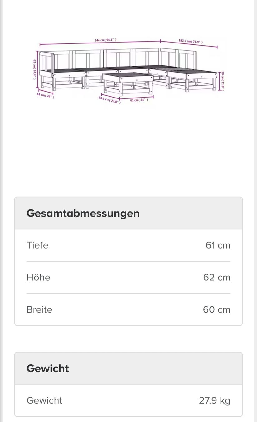 Poltrone: Gartenlounge 7teilig – Usato da Dietwil venduto da talulla 5