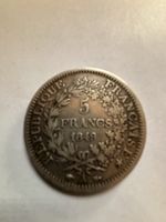 5 Francs Münze 1849