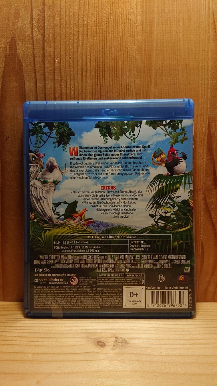 Tutti i DVDs: RIO 1 und 2 auf Blu-Ray – Usato da Wilderswil venduto da Exebub 4