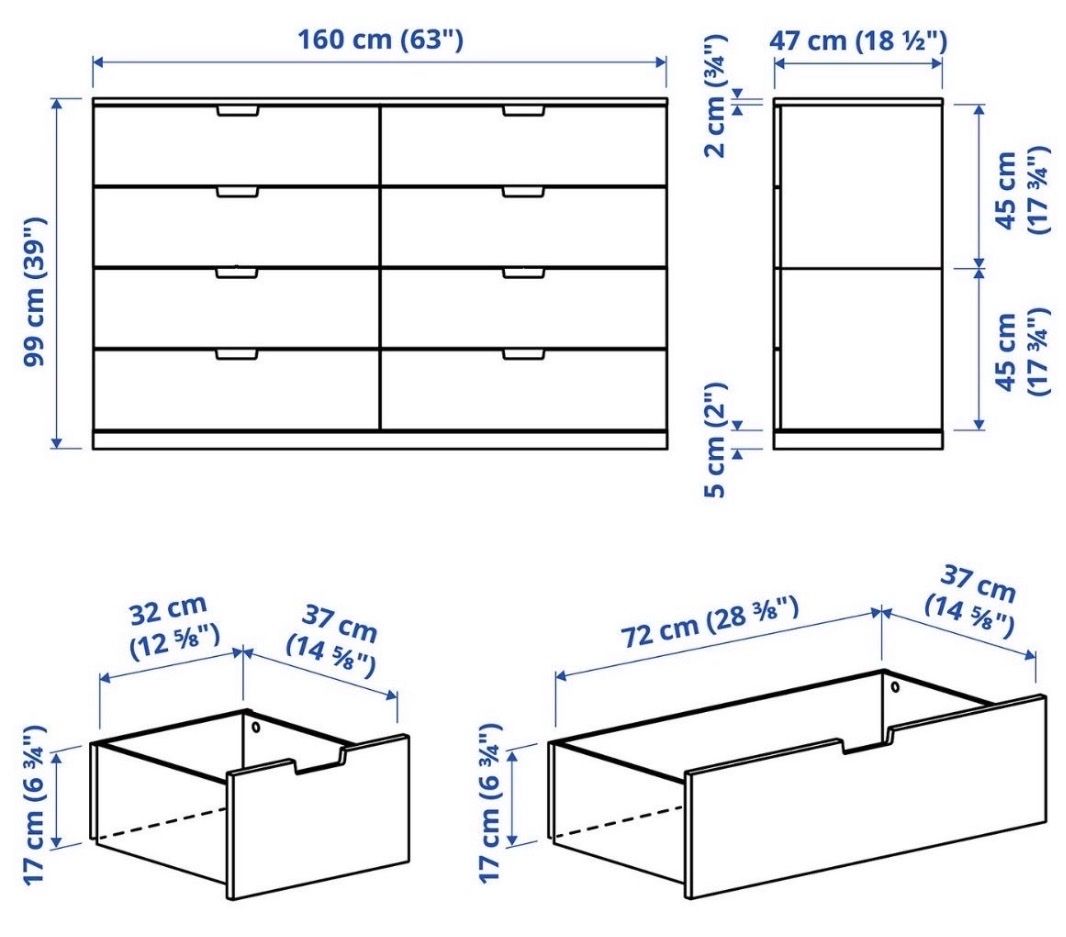 Ikea Cassettiere: Kommode Nordi, 8 Schubladen – Usato da Zürich venduto da leanfu_ 2